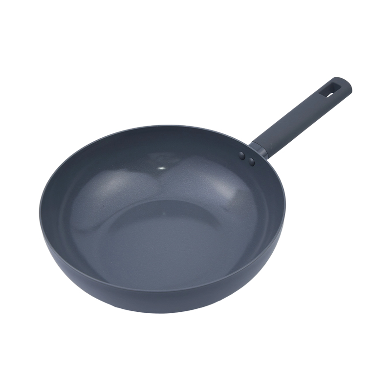 Preslenmiş Alüminyum Wok Siyah Mermer